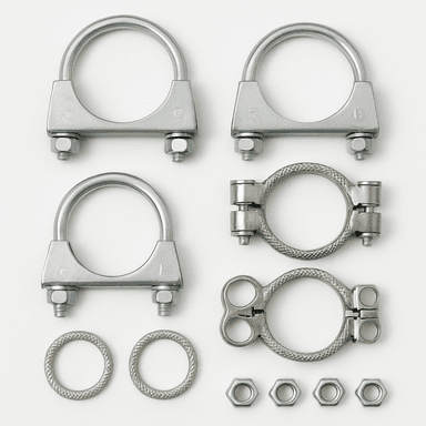 Imp. gas scarico kit pezzi per fissaggio