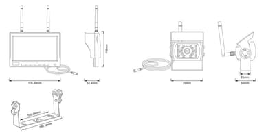 Kit videocamere per retromarcia