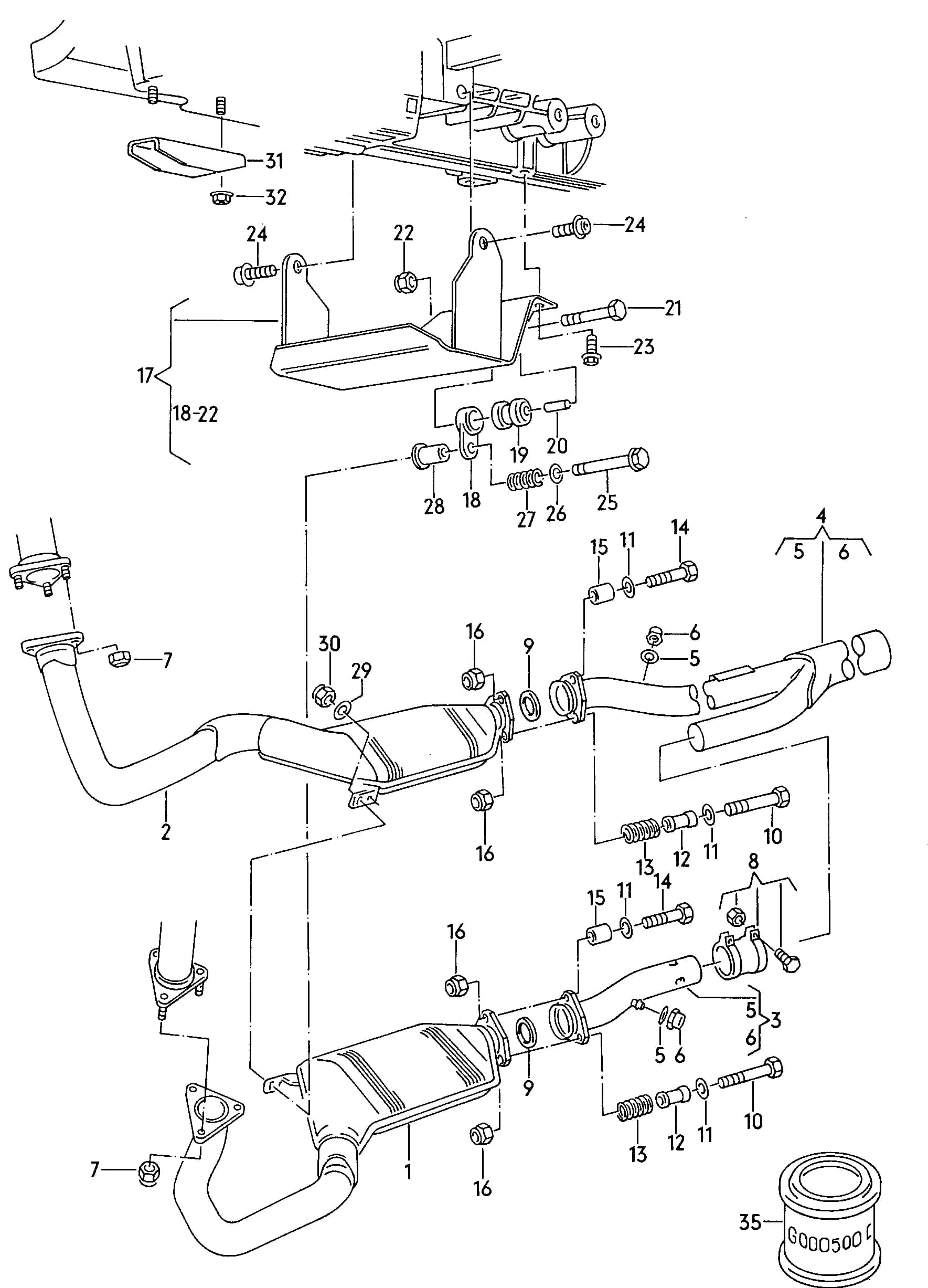 1996 — Fuel, exhaust, cooling › 25375