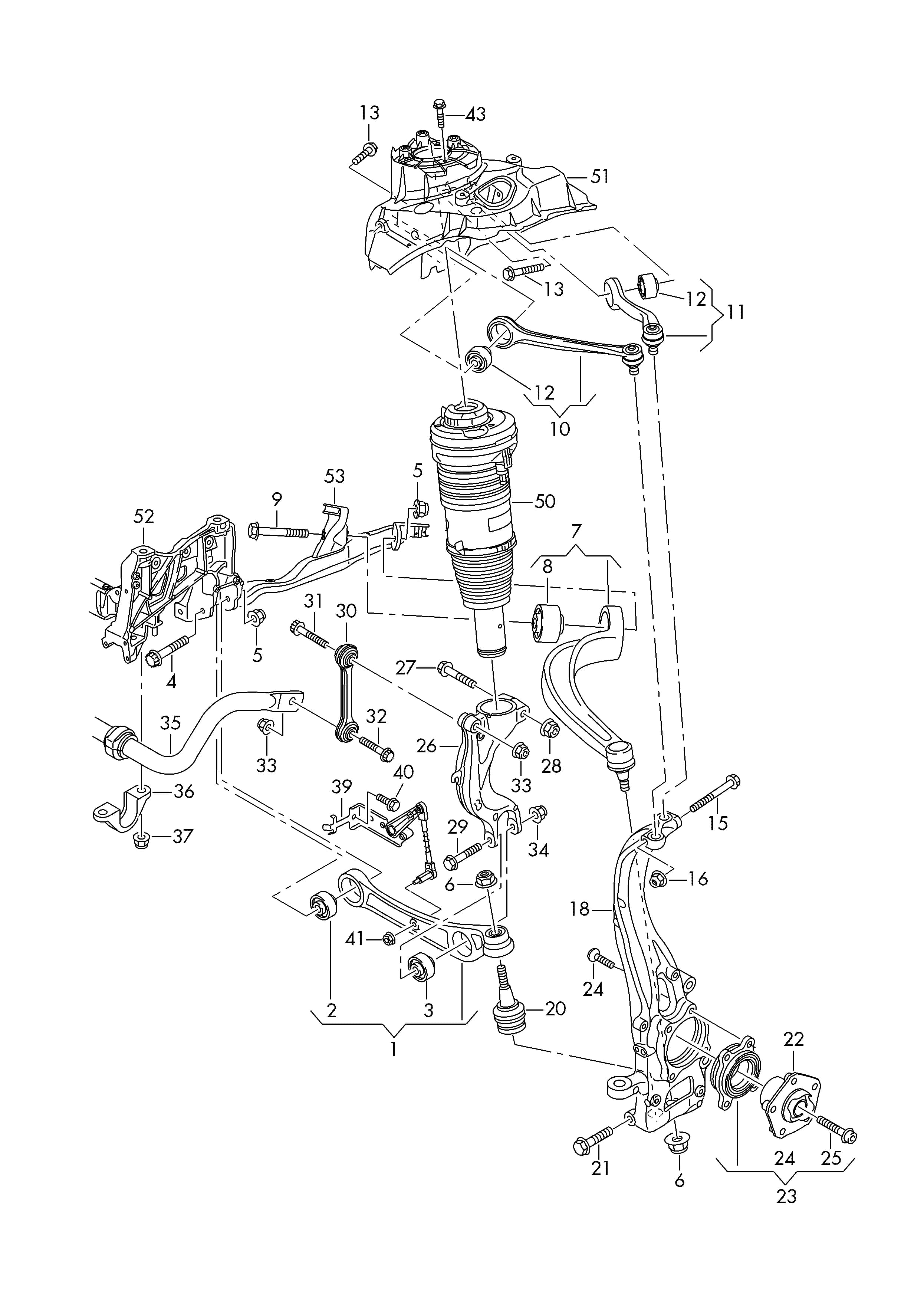 2019 — Front axle, steering › 40700