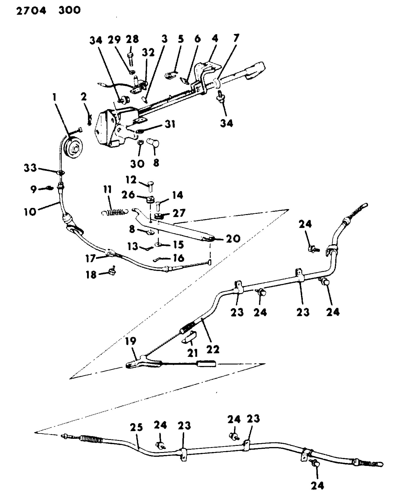1982 I -IMPORT (US) — 4 BRAKES - PARKING › 03 3 BRAKE PARK CONTROLS (PICKUP 2 W.D.)
