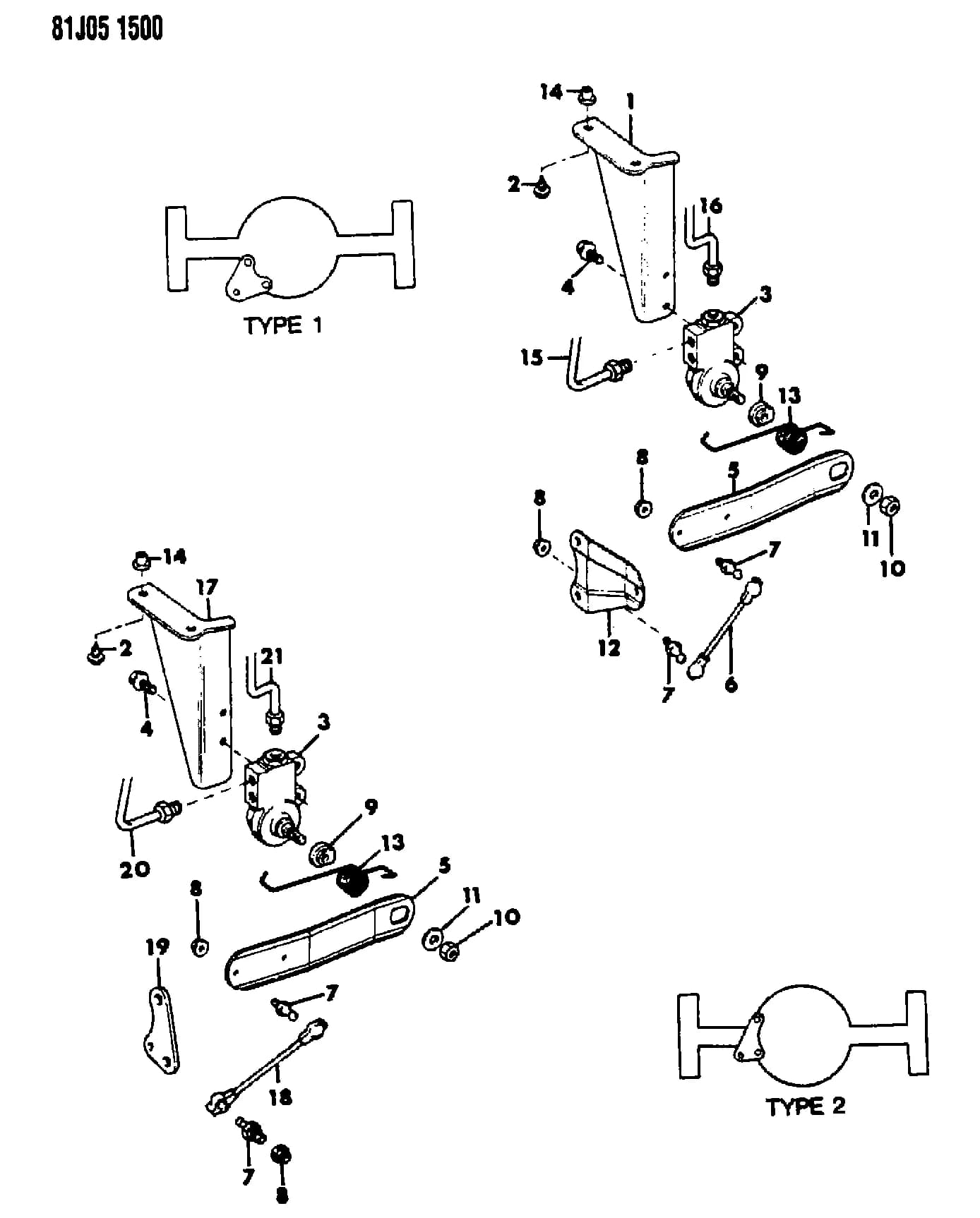 1982 J -JEEP (CANADA, US) — 5 BRAKE, SERVICE › 15 15 HEIGHT SENSING VALVE, COMANCHE