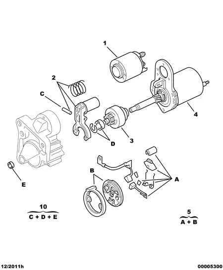 electrical components — starting › STARTER MOTOR DETAIL