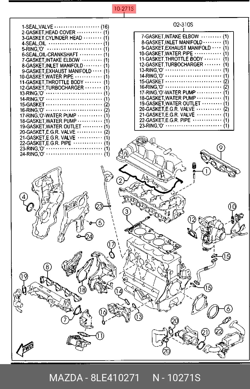 CYLINDER HEAD GASKET — Gasket