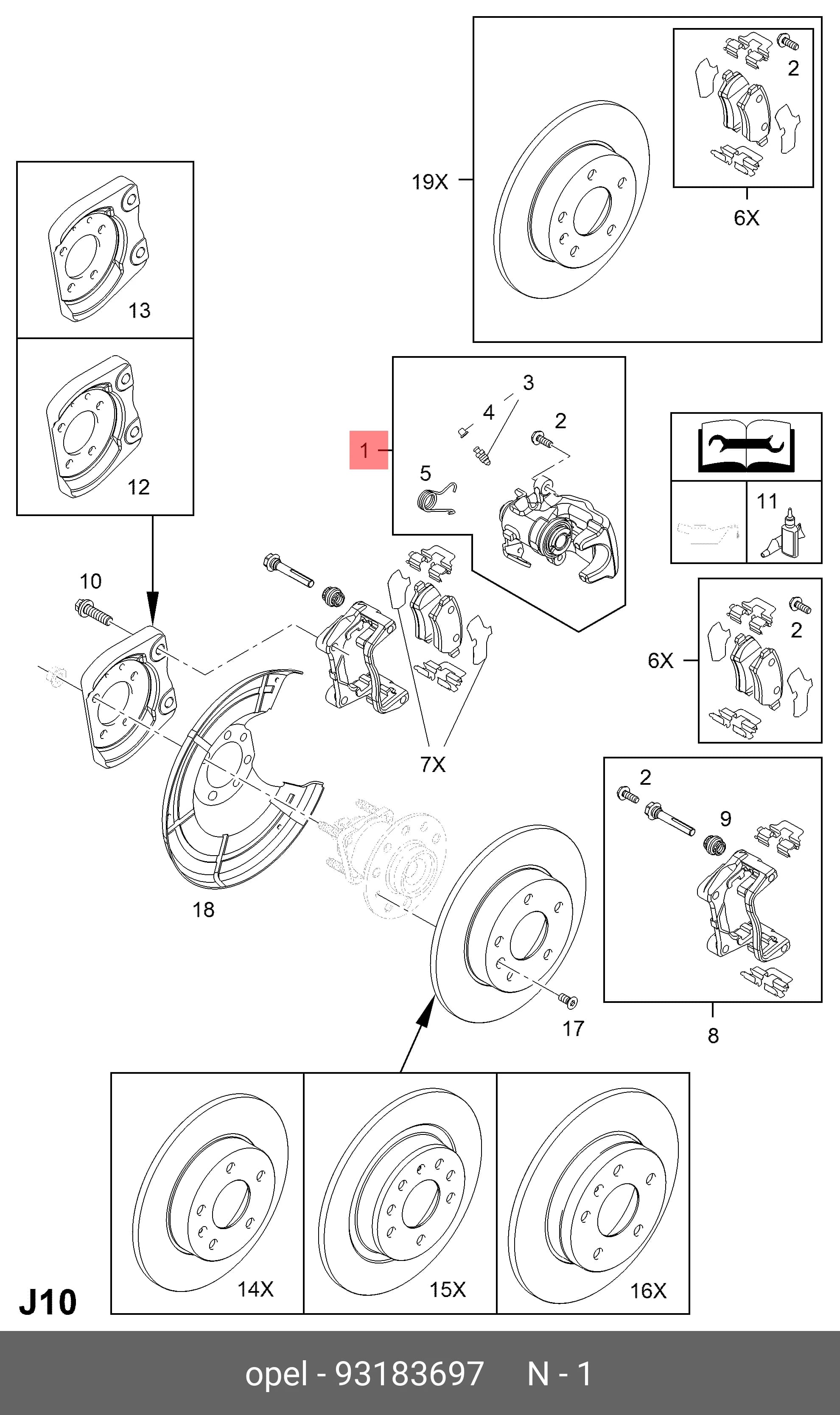 WHEEL CALLIPER ASSY — Caliper Assembly