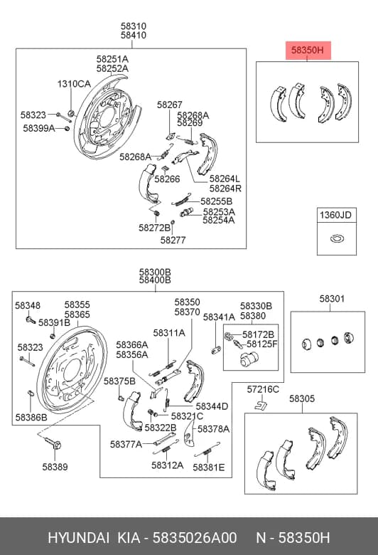 BRAKE SHOE — Brakes