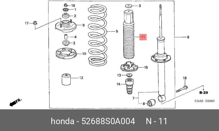 SHOCK DUST COVER — Suspension &amp; Frame