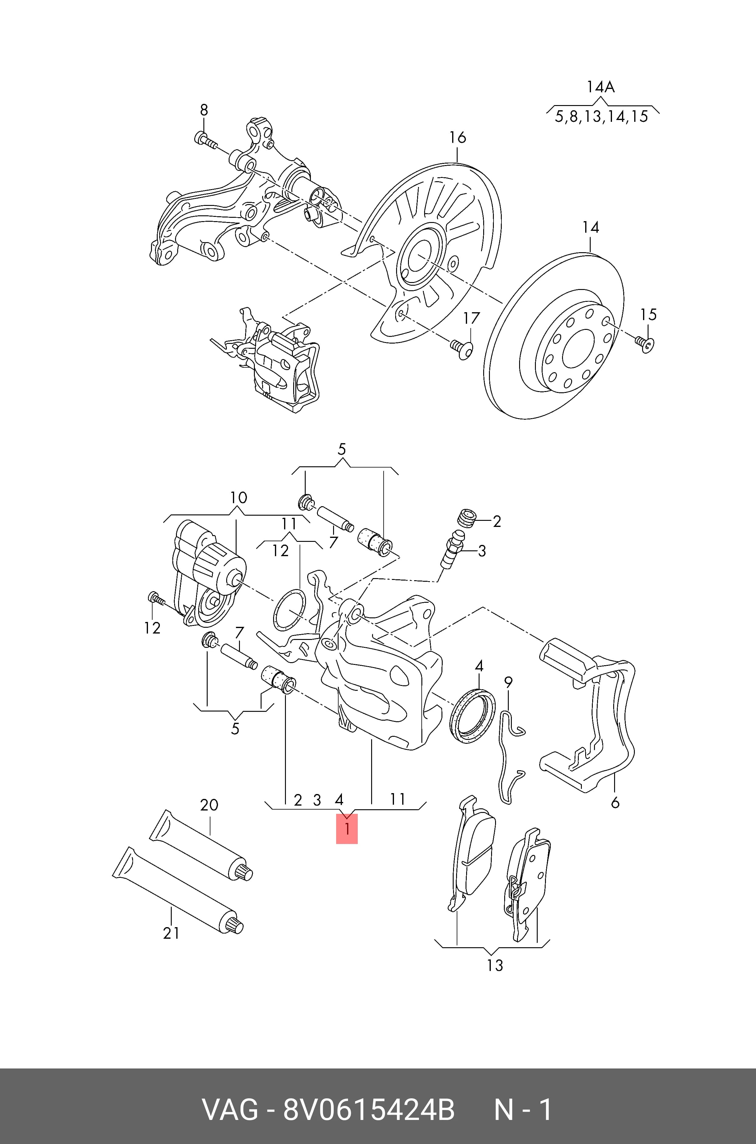 WHEEL CALLIPER ASSY — Caliper Assembly