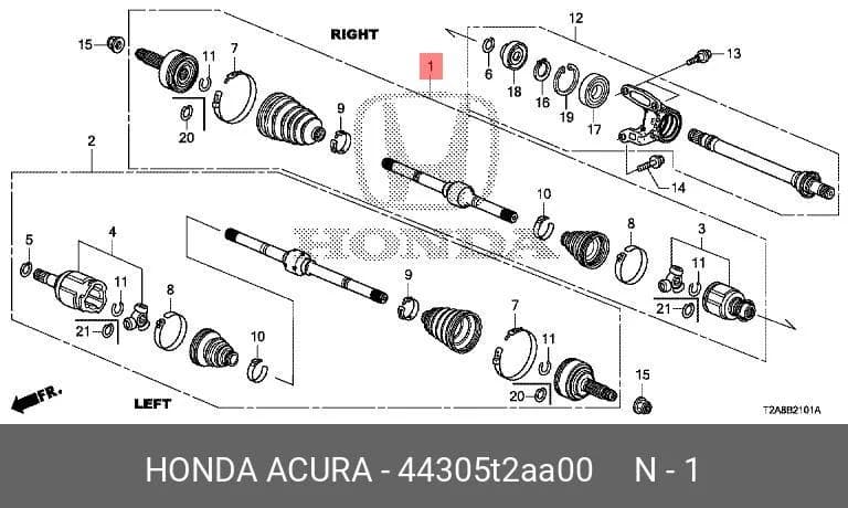 SHAFT ASSY — Transmission &amp; Wheel