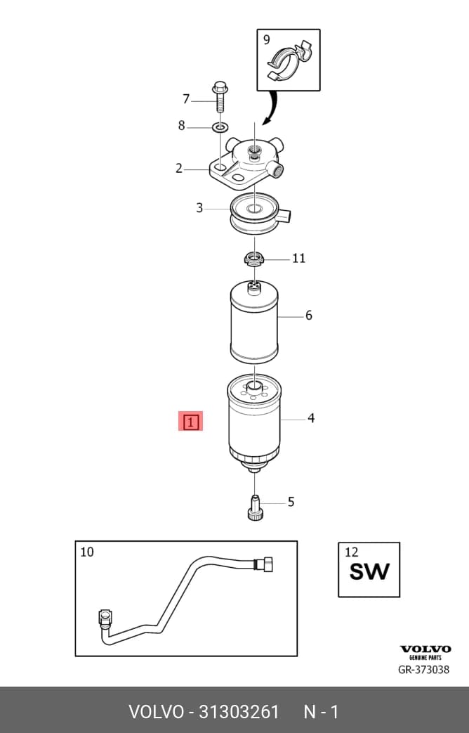 FUEL FILTER (ELEMENT) — Filters