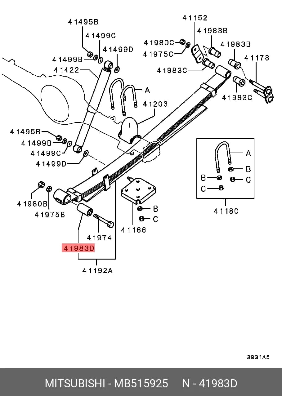 SPRING SHACKLE BUSH — Suspension &amp; Frame