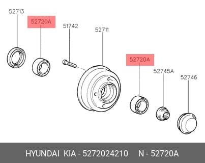 WHEEL BEARING — Transmission &amp; Wheel