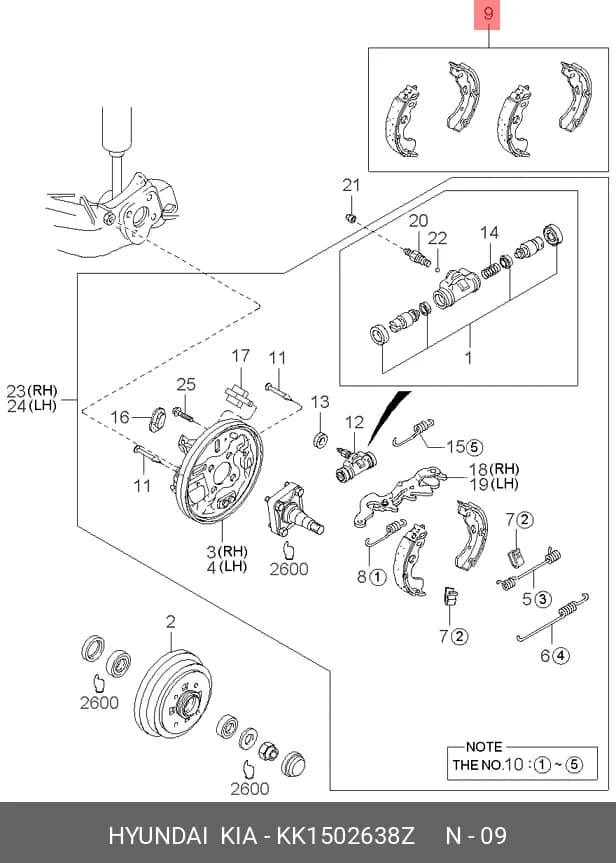 BRAKE SHOE — Brakes