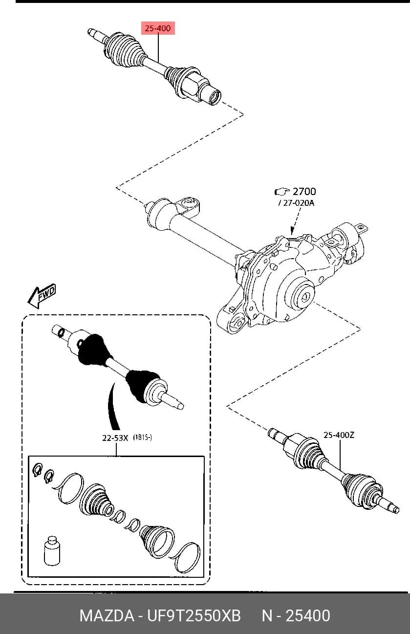 SHAFT ASSY — Transmission &amp; Wheel