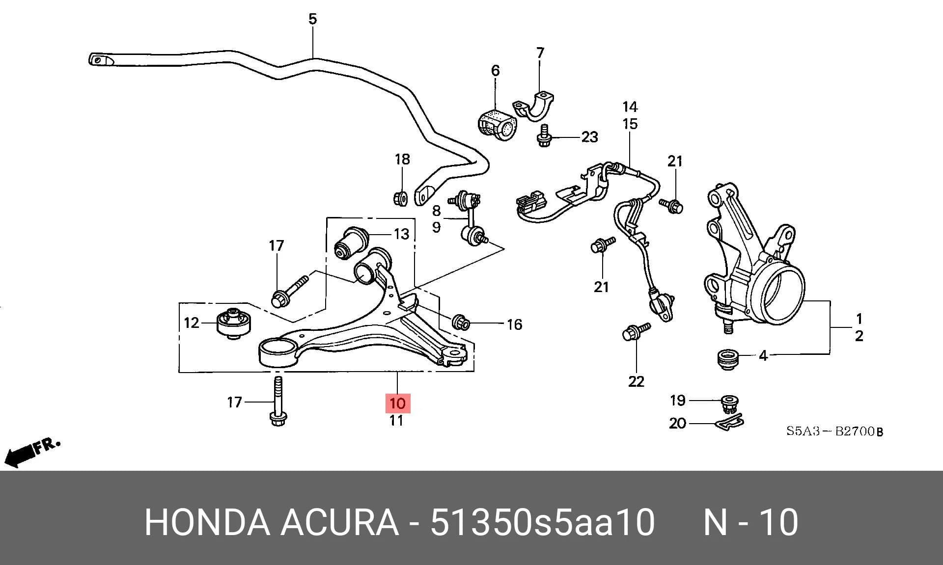 ARM ASSY, SUSPENSION — Suspension &amp; Frame