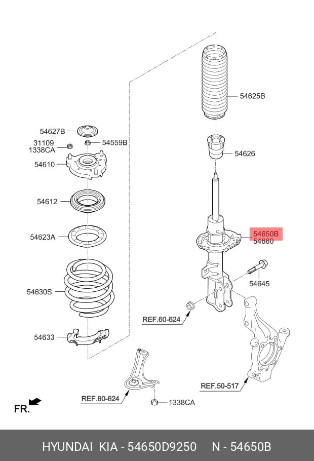 STRUT ASS~Y — Suspension &amp; Frame