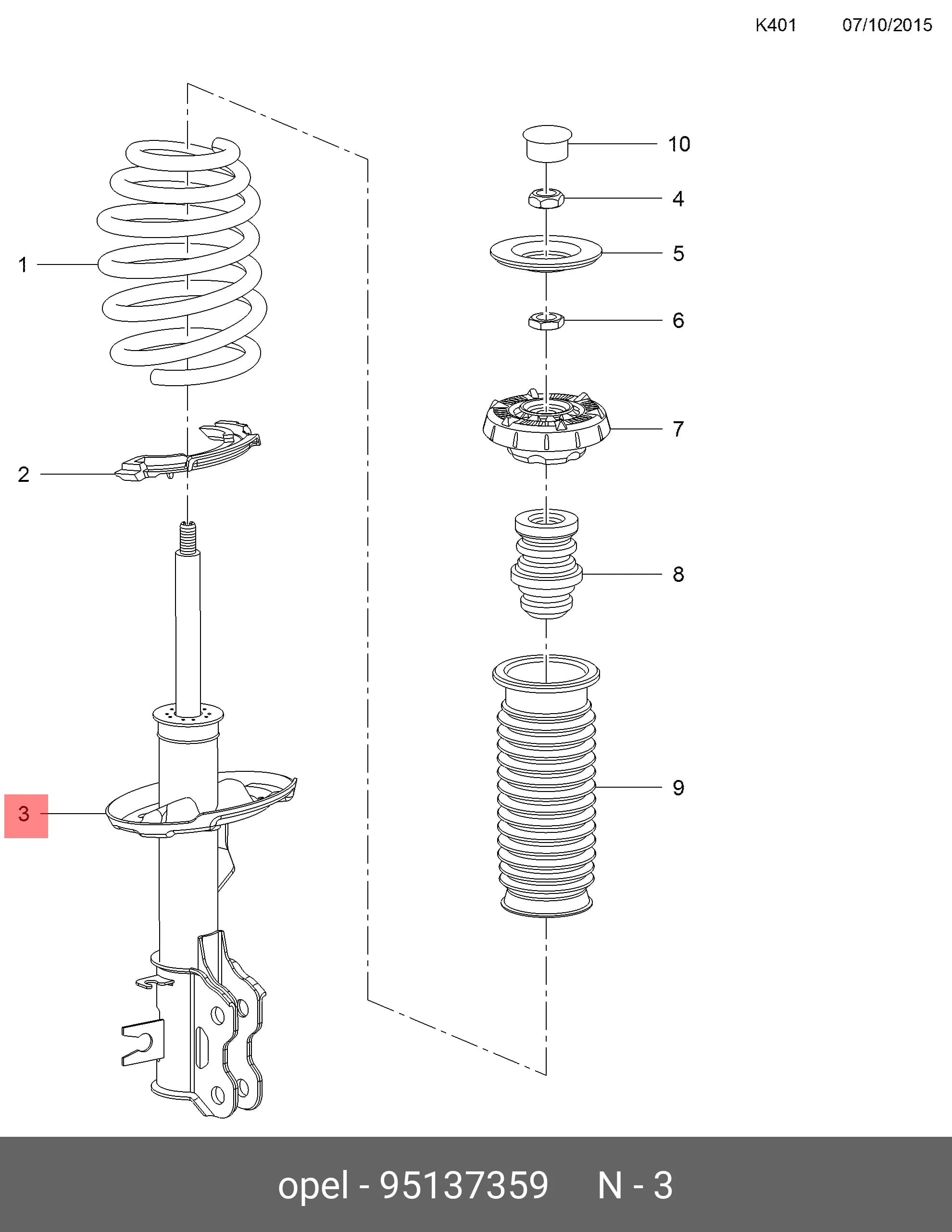 STRUT ASS~Y — Suspension &amp; Frame