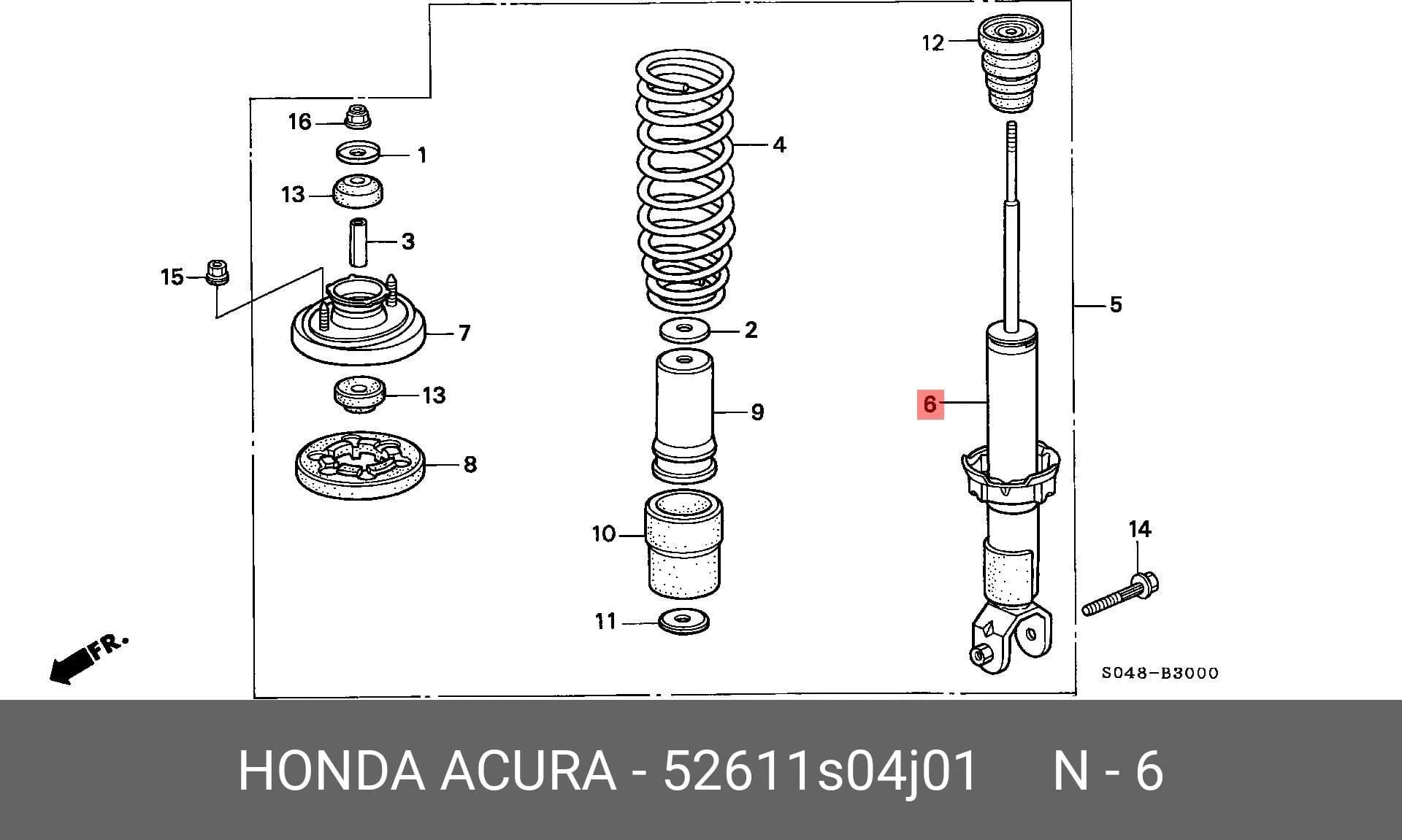 SHOCK ABSORBER — Suspension &amp; Frame