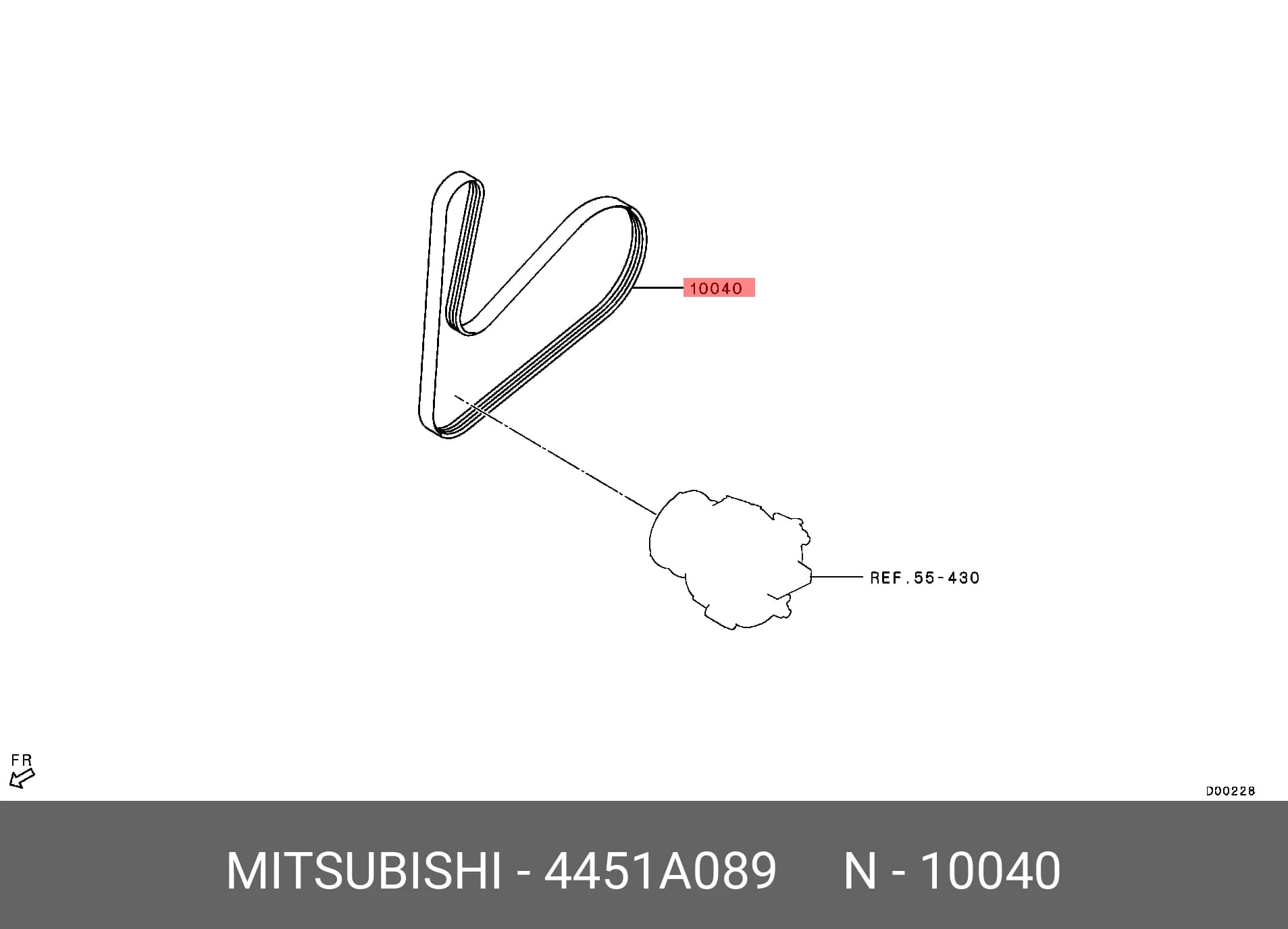 MULTIRIB BELT — Engine Compartment