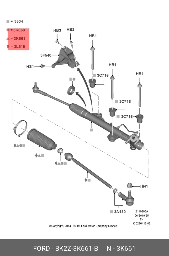 STEERING GEAR BOOT — Steering System