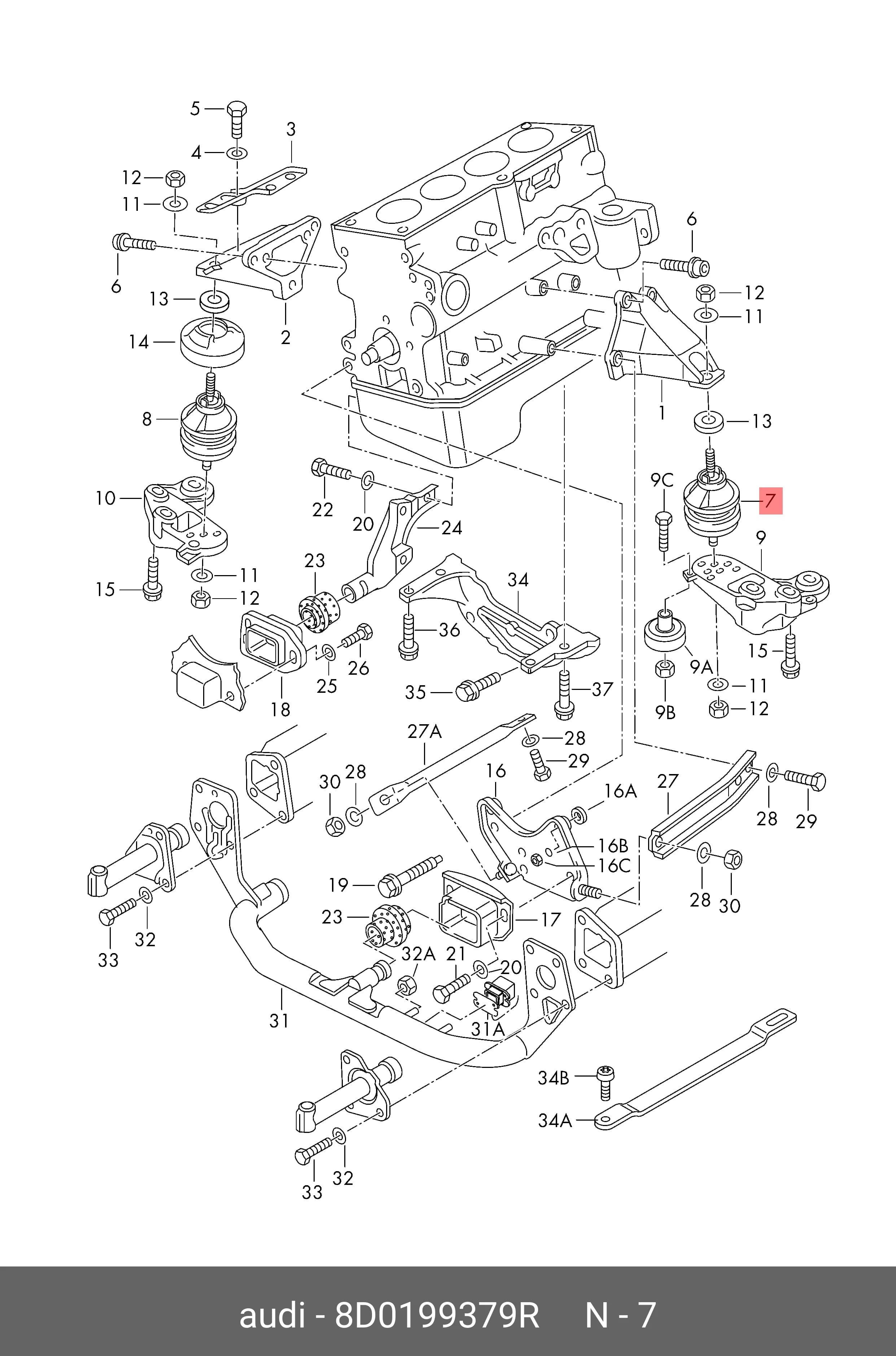 ENGINE MOUNTING — Engine Compartment
