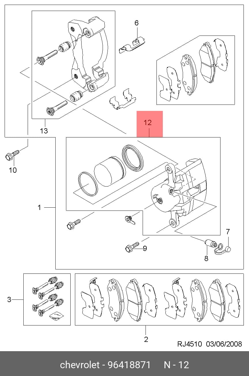 WHEEL CALLIPER ASSY — Caliper Assembly