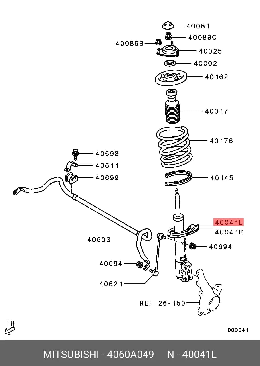 STRUT ASS~Y — Suspension &amp; Frame