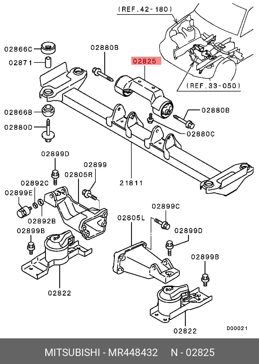 INSULATOR ENGINE MOUNTING — Engine Compartment