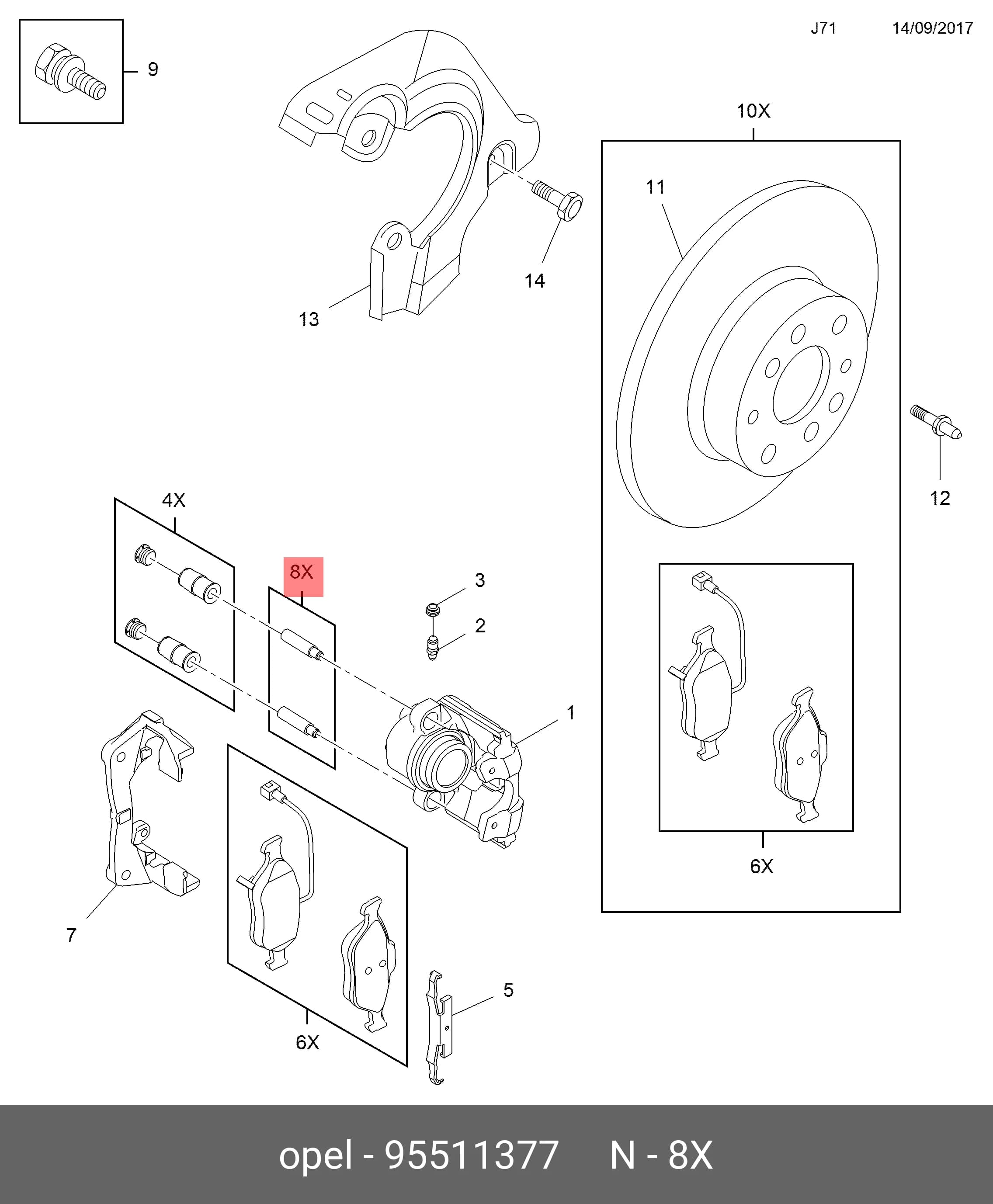 CALLIPER PIN — Caliper Assembly