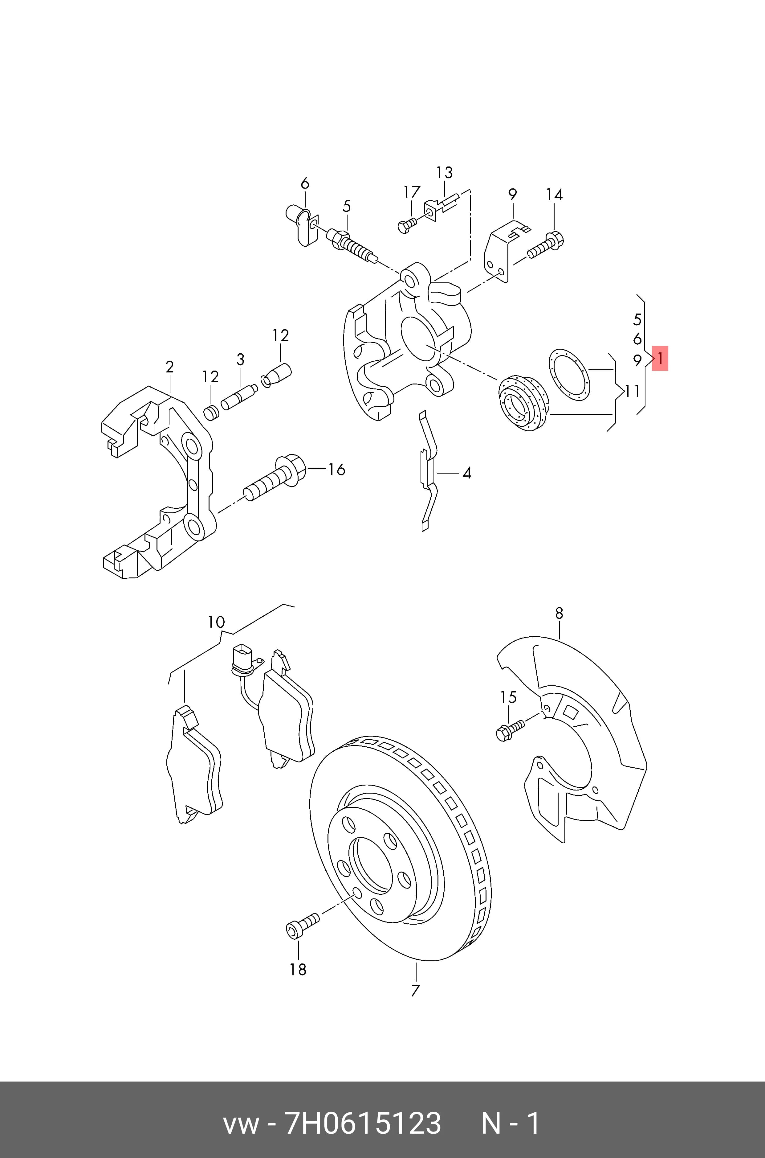 WHEEL CALLIPER ASSY — Caliper Assembly