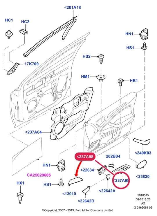 5 Body And Paint — 50105 Body And Paint.Interior Trim And Installation › 5010515 Front Door Trim Installation