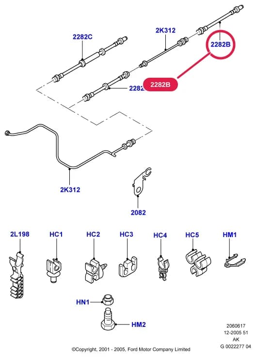 Hose Assy - Brake; Double Brake Flex Hose; 160MM Long; Rear; To Caliper — 2 Chassis — 20606 Chassis.Brakes - Hydraulics › 2060617 Rear Brake Pipes