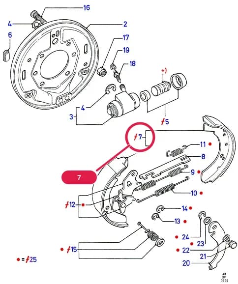 Kit - Brake Shoe And Lining; Asbestos Free; 10 x 2 1/4; Not For New Vehicle Warranty Repairs; GB — E Brakes - Brake Pipes - Wheels — E03 Brakes - Brake Pipes - Wheels.Rear Brakes › E03010 Rear Brakes