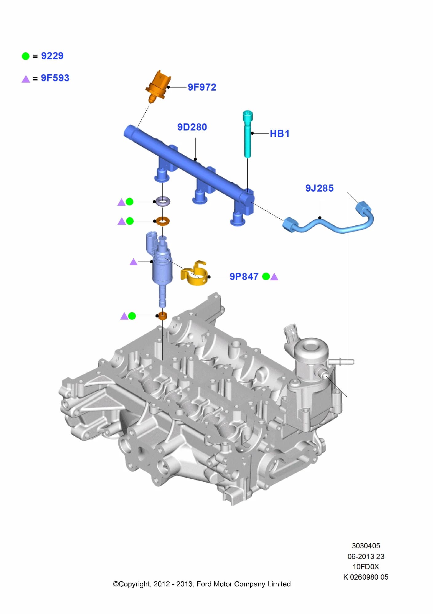 Washer - Flat — C-Max C-Max DXA (2010–2016) — Fuel Injectors And Pipes