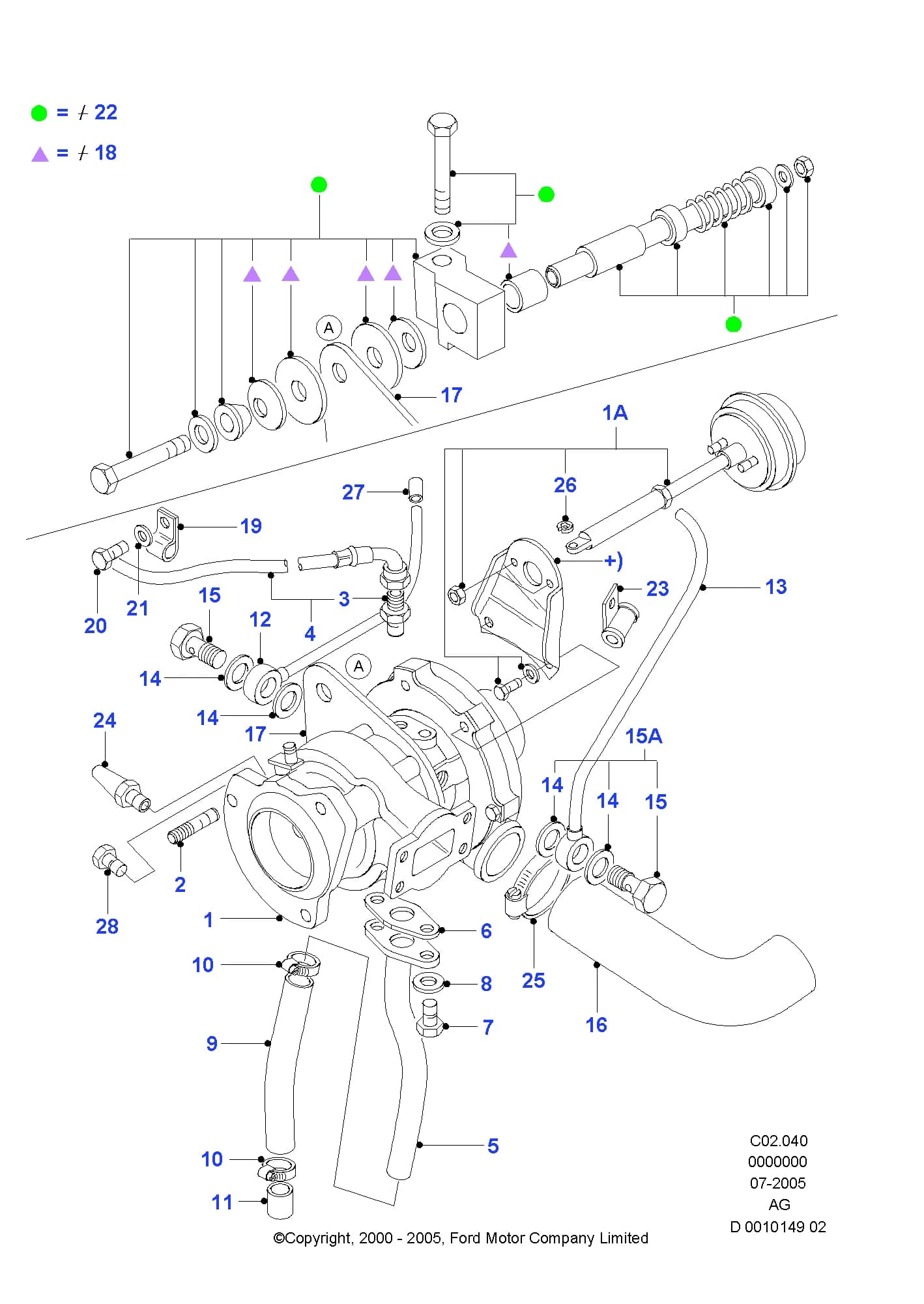 Washer - Copper — Granada Granada/Scorpio Mark III (1987–1994) — Turbocharger