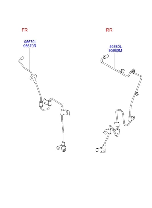 SENSOR ASSY-ABS REAR WHEEL,RH — Coupe Coupe GK (2001–2008) — ABS sensor