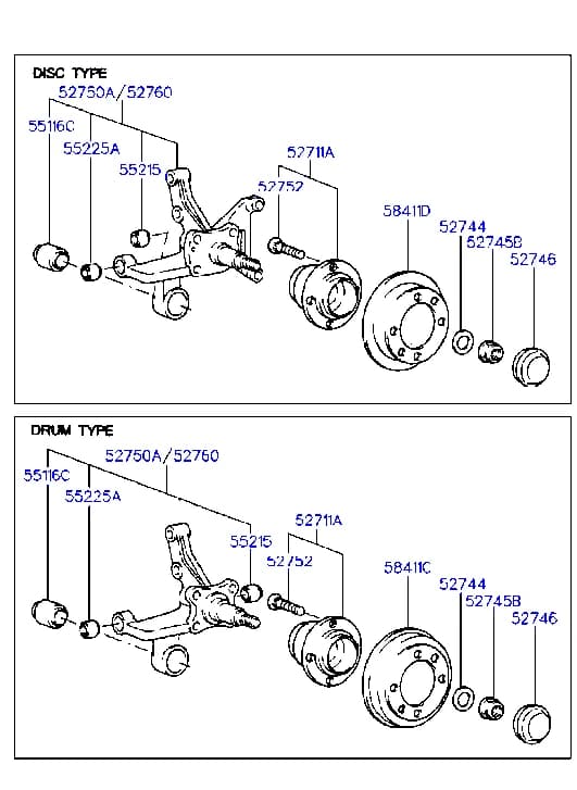 HUB ASSY-RR WHEEL — Elantra Elantra J2/J3/RD (1995–2000) — Rear wheel hub