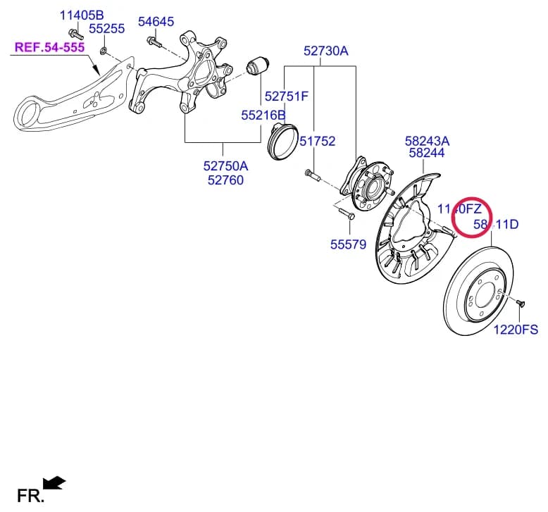 DISC-REAR BRAKE — i30 i30 PD 1st Facelift (2020–2024) — Rear axle