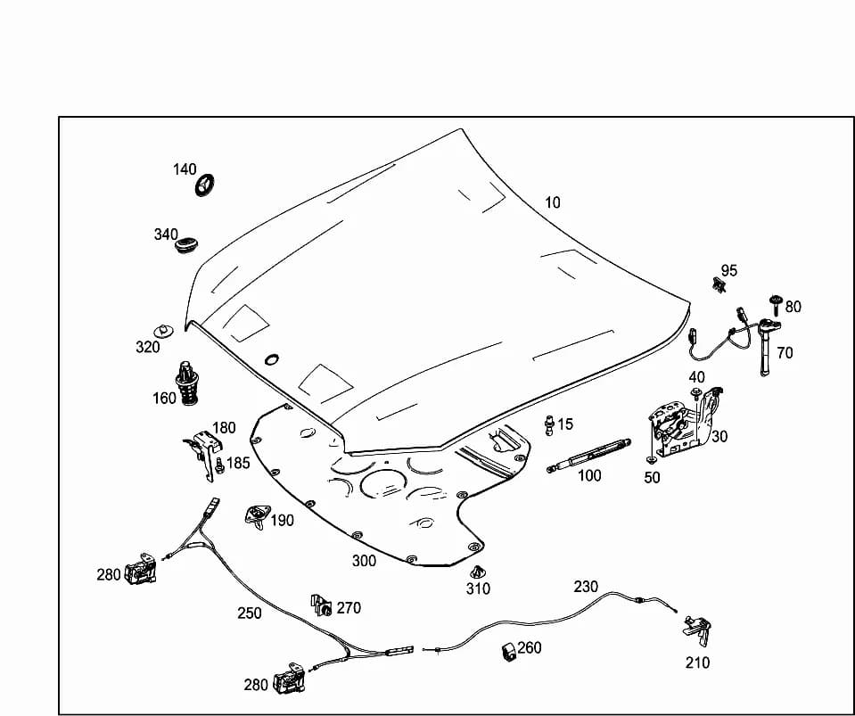 238.485 — 88 ATTACHMENT PARTS › 120 ENGINE HOOD