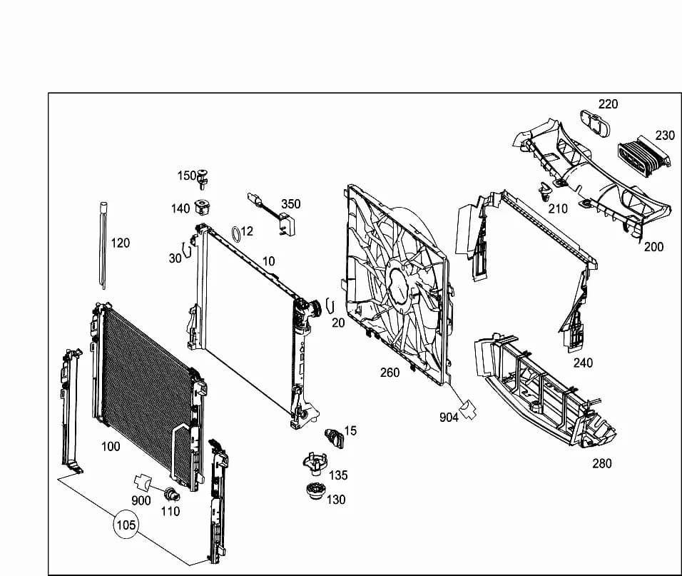 204.992 — 50 RADIATOR › 015 RADIATOR,MOUNTING,AND COVERING