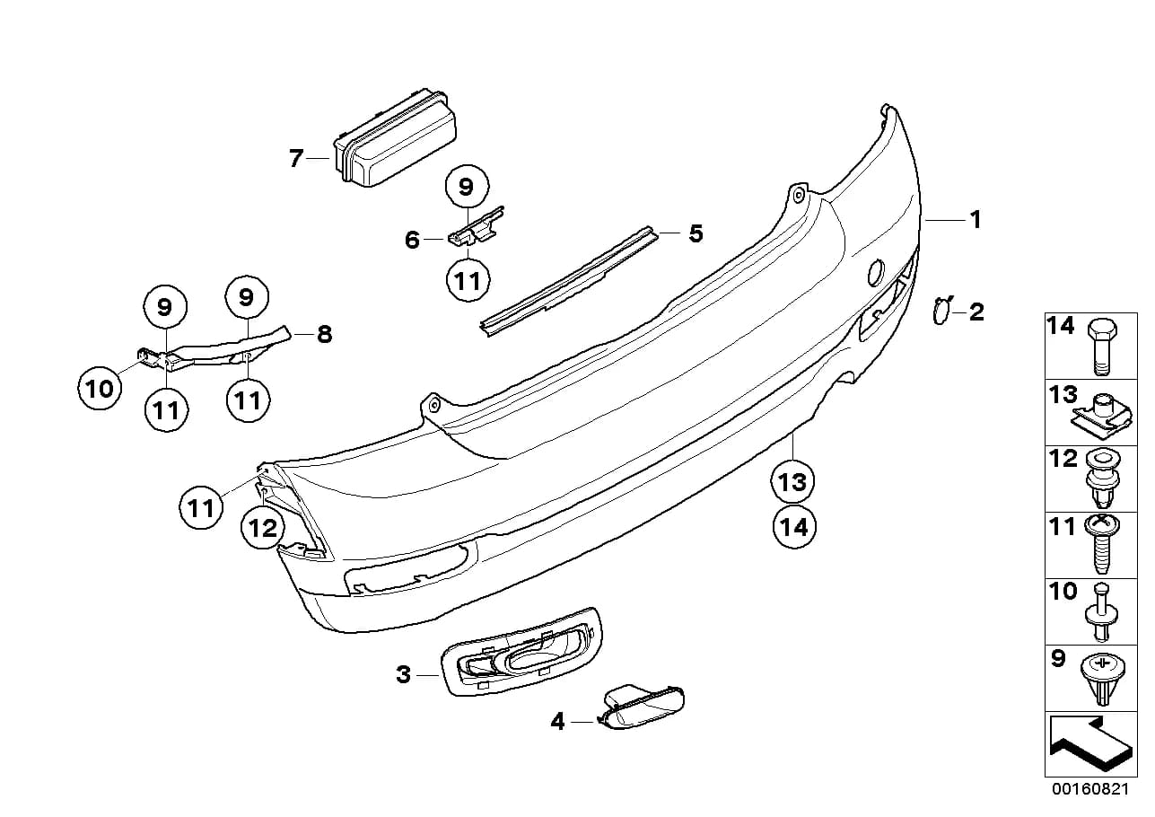 ECE — 51 Vehicle trim › 51_7970 Aerokit, trim panel, rear
