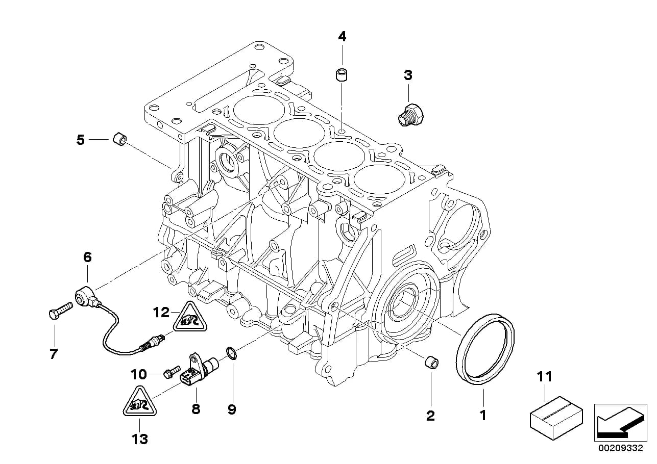 ECE — 11 Engine › 11_3082 Engine block mounting parts