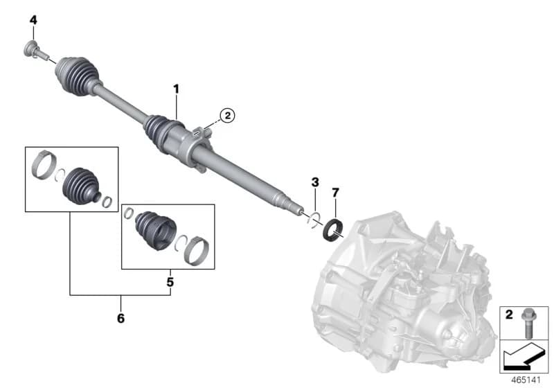 ECE — 31 Front Axle › 31_1116 Output shaft front right