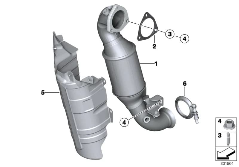 USA — 18 Exhaust system › 18_0700 Exhaust manifold with catalyst