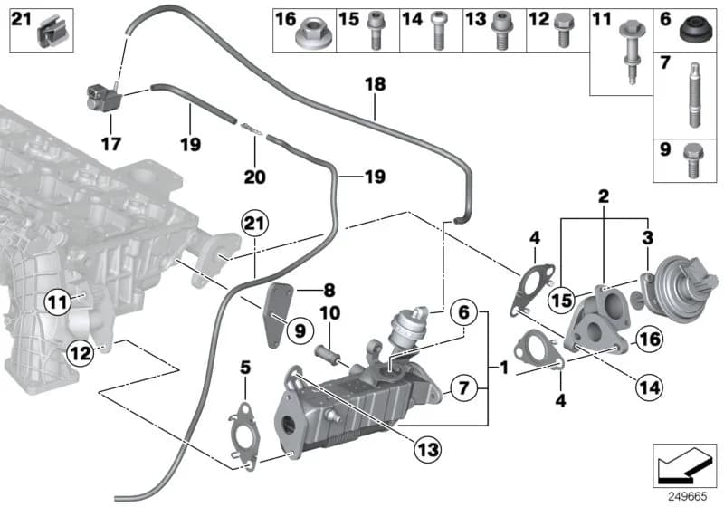 EGR valve with housing — ECE — 11 Engine › 11_4741 Emission reduction cooling