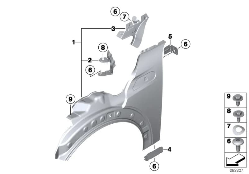 ECE — 41 Bodywork › 41_1767 Side panel, front
