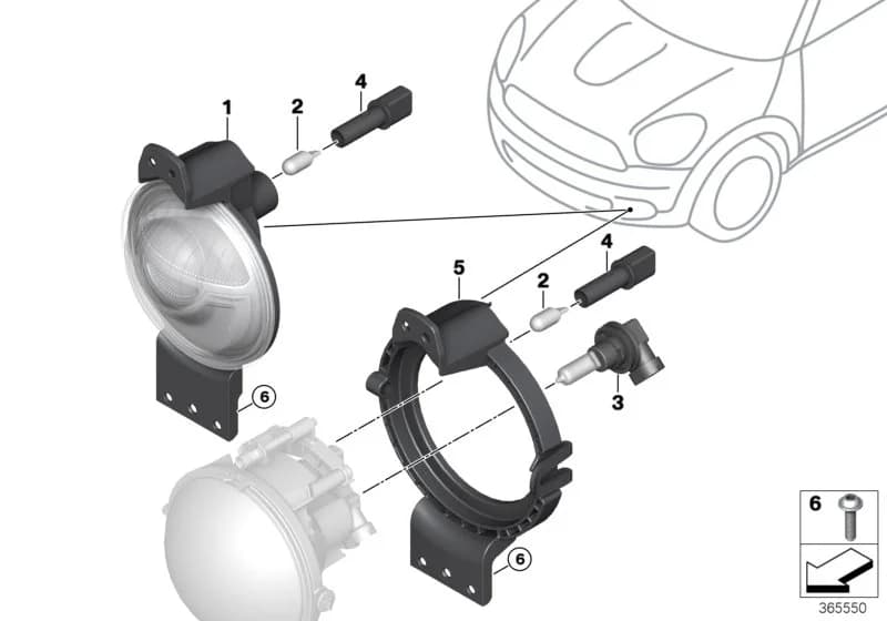 ECE — 63 Lighting › 63_1603 Headlight, bumper