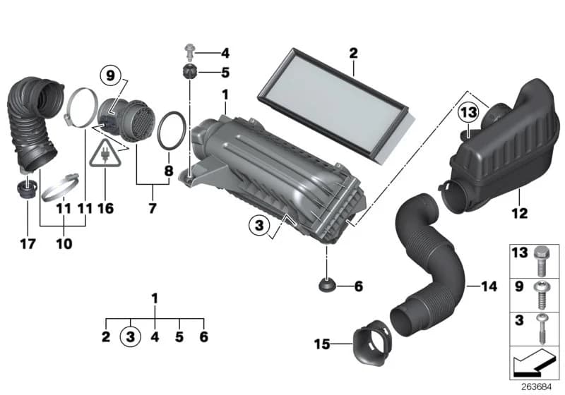 ECE — 13 Fuel Preparation System › 13_1200 Intake silencer/Filter cartridge/HFM