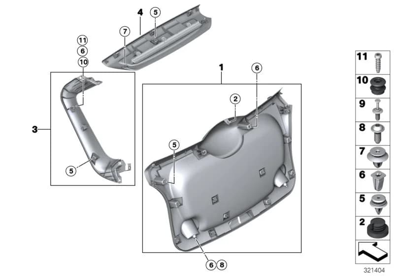 USA — 51 Vehicle trim › 51_9133 Trim panel, trunk lid