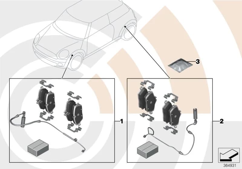 ECE — 88 Inspection kits › 88_0114 Service kit, brake pads / Value Line
